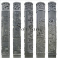Decorative chinese style hand carved marble pillars columns for building